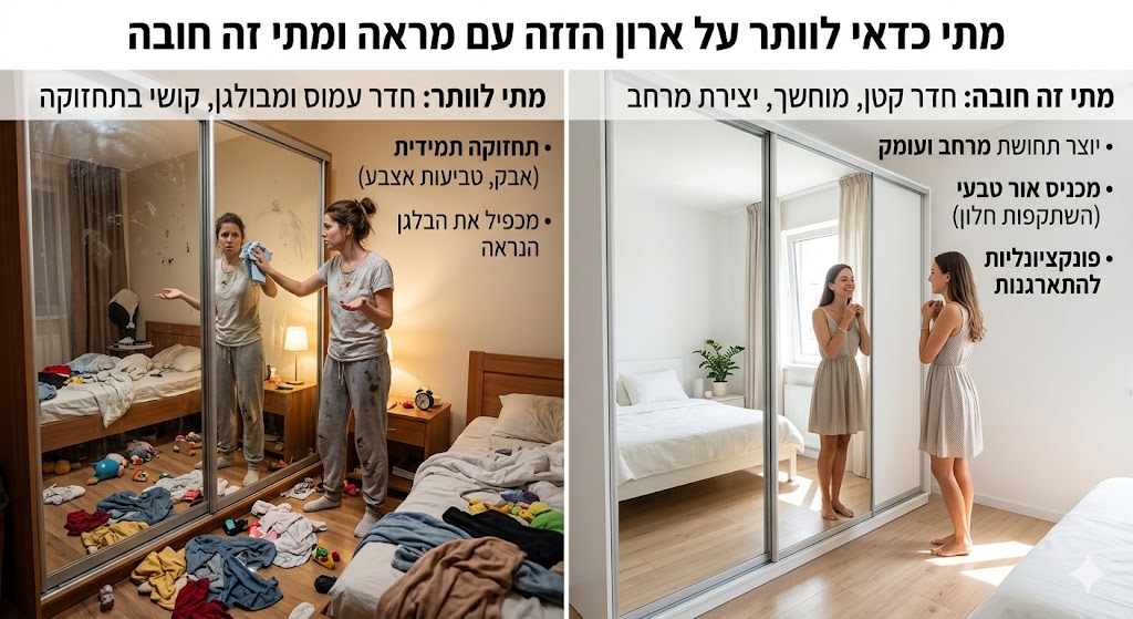 מתי כדאי לוותר על ארון הזזה